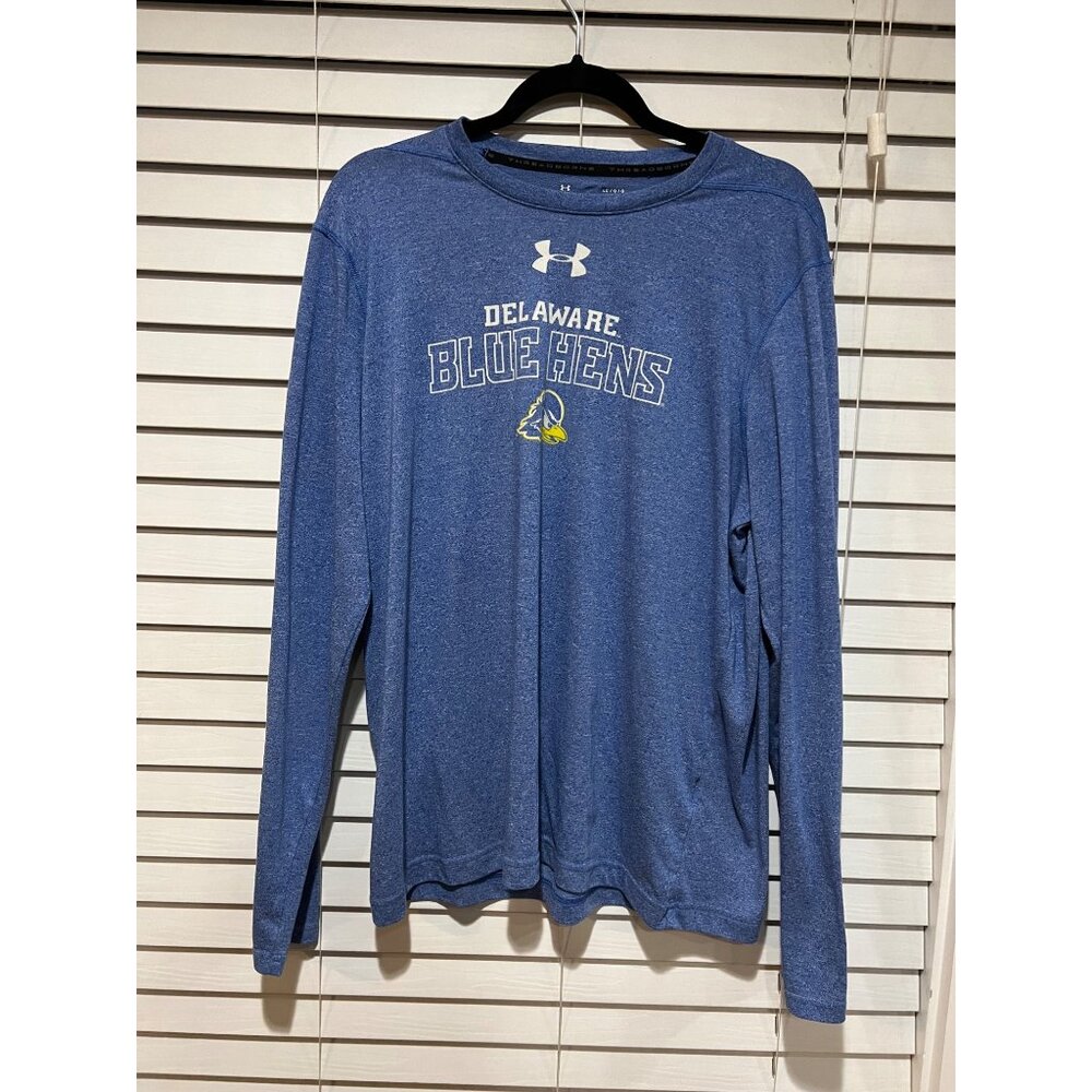 Under Armour‎ Delaware Blue Hens Long Sleeve Shirt - Size L
